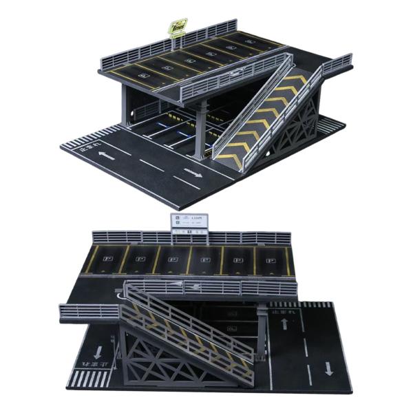 1/64スケール 駐車場ジオラマ おもちゃの車 ディスプレイボックス