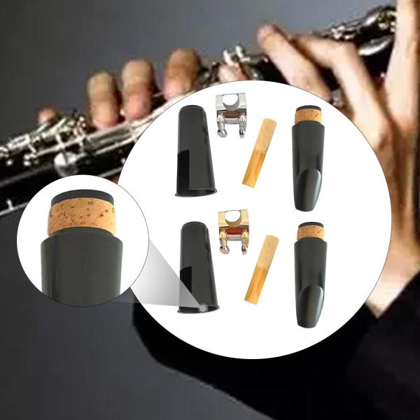 クラリネットマウスピースキット、木管楽器マウスピース、スペアパーツ、日常練習用音楽ステージパフォーマンス用楽器パーツ