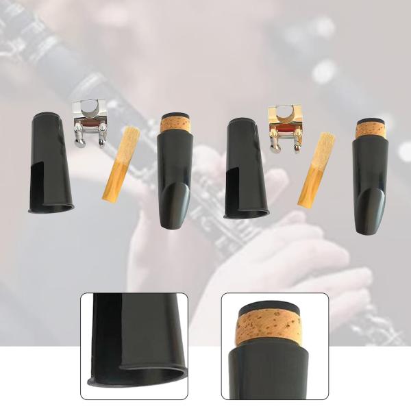 クラリネットマウスピースキット、木管楽器マウスピース、スペアパーツ、日常練習用音楽ステージパフォーマンス用楽器パーツ