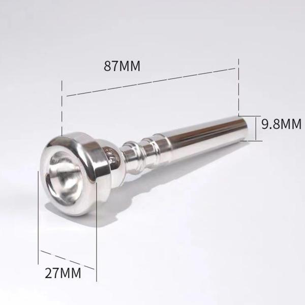 3 個入り 初心者からプロまで使えるトランペット用 マウスピース ステージパフ ォーマンスに最適な丈夫な楽器 代替品