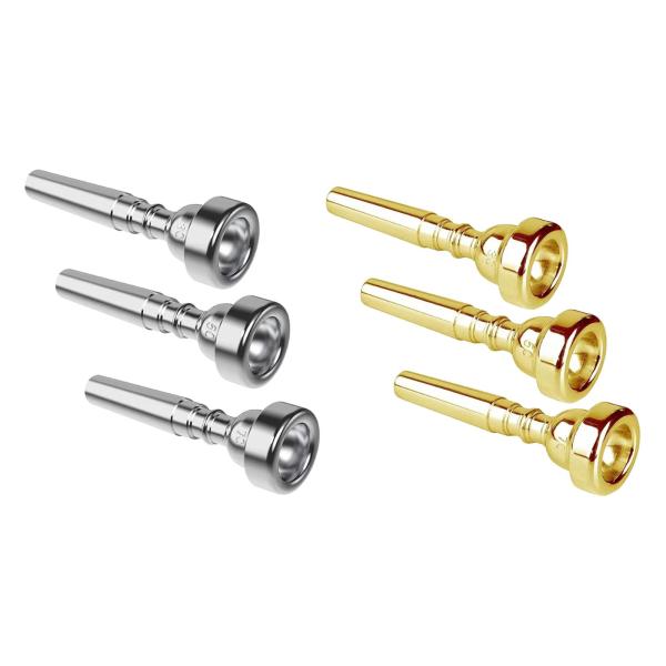 3 個入り 初心者からプロまで使えるトランペット用 マウスピース ステージパフ ォーマンスに最適な丈夫な楽器 代替品