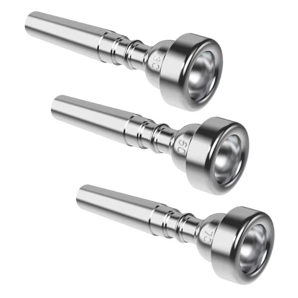 3 個入り 初心者からプロまで使えるトランペット用 マウスピース ステージパフ ォーマンスに最適な丈夫な楽器 代替品