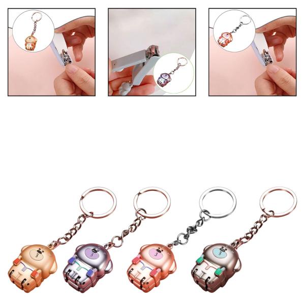 折りたたみ式爪切り 爪 耐久 かわいい 家庭用 実用的 女 男 金属製 ポータブル キーチェーン 爪切り