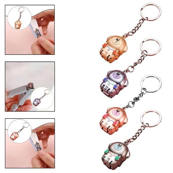 折りたたみ式爪切り 爪 耐久 かわいい 家庭用 実用的 女 男 金属製 ポータブル キーチェーン 爪切り