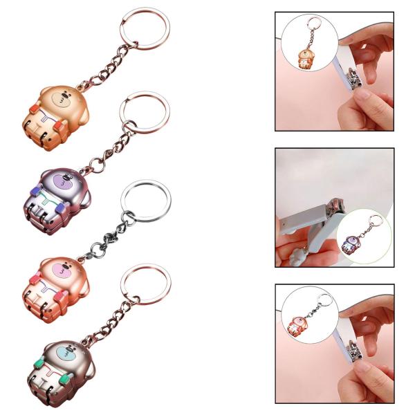 折りたたみ式爪切り 爪 耐久 かわいい 家庭用 実用的 女 男 金属製 ポータブル キーチェーン 爪切り