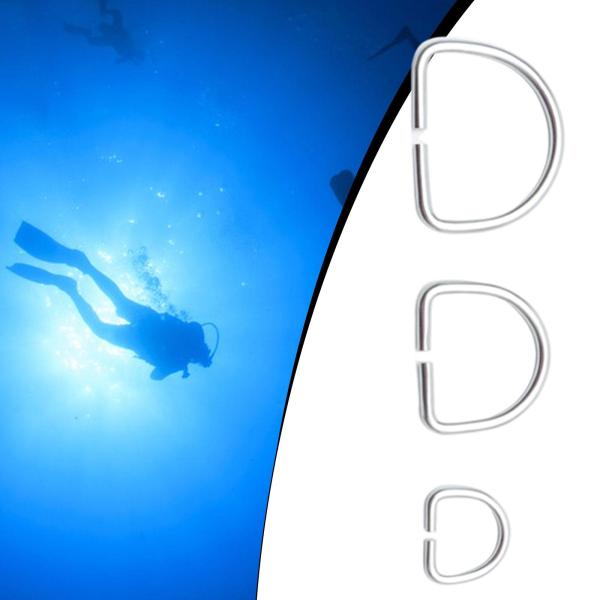 金属製Dリングコネクタ、交換用、工芸品、ダイビングハードウェア、Dシェイプバックル、荷物ストラップ、バックパック、縫製プロジェクト、ハンドバッグ用