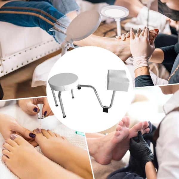 ペディキュアマニキュアスツール、フットレスト付き、調節可能なフットスタンド、エステティシャンショップ商業用スタジオ用ペディキュアステーションチェア
