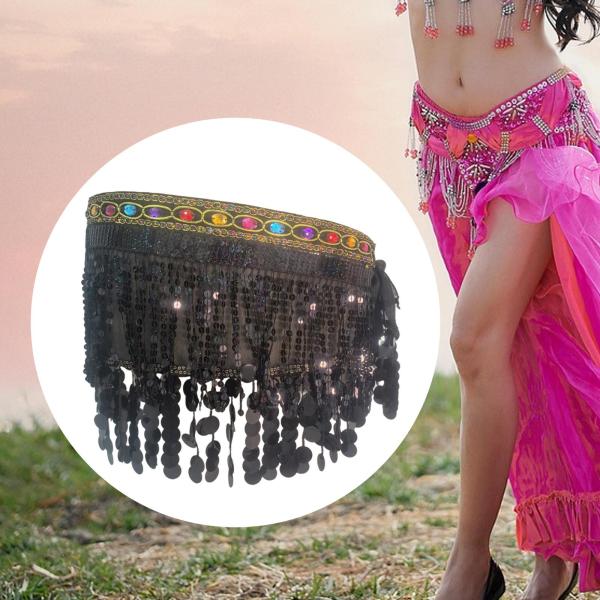 ベリーダンス ヒップスカーフスカート ラップ ウェディングパーティーミュージック 女用 ベリーダンススカート
