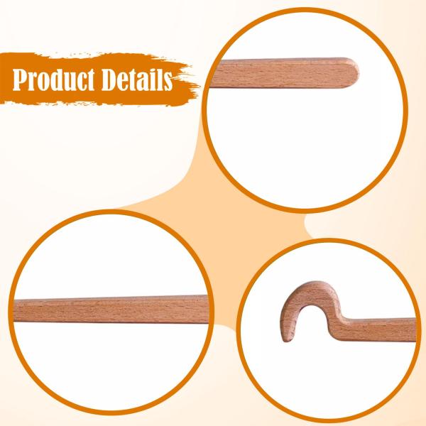 木製陶器成形ツール粘土成形ロッドロングハンドル陶器リムツール彫刻工芸のプロ用