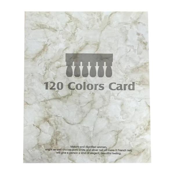 120枚のネイルカラーブック プロフェッショナル ポータブル 便利 ネイルディスプレイ チャート サンプルディスプレイ