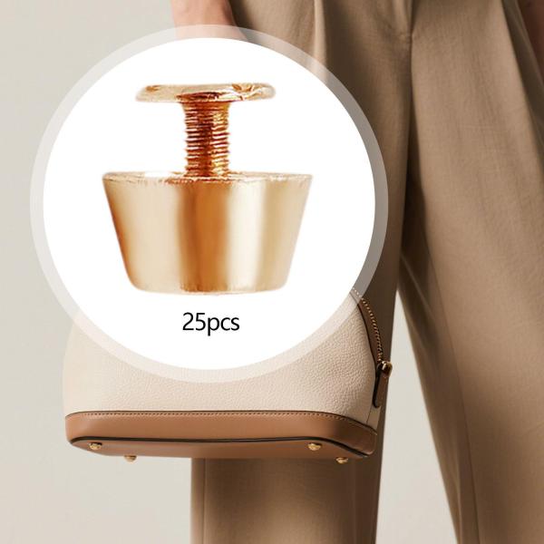 25 個セット 丸型フラットネイルヘッド 12mm スクリューバックリベットスタッド フラットヘッドスタッドリベット 靴用 DIY レザー用品