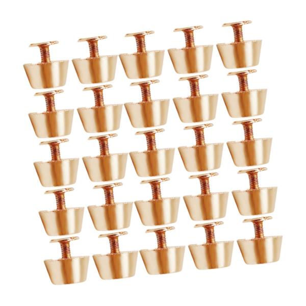 25 個セット 丸型フラットネイルヘッド 12mm スクリューバックリベットスタッド フラットヘッドスタッドリベット 靴用 DIY レザー用品