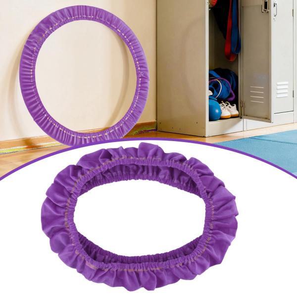 新体操フープカバー保護ケース ソフト 簡単取り付け 耐摩耗プロテクター 体操アクセサリー パープル