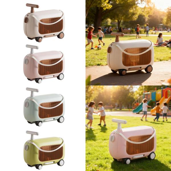 ライドーツケース 機内持ち込み手荷物 コンパクト 広々 ユニバーサルホイール付き 子供用スーツケース 荷物ケース4歳以上用