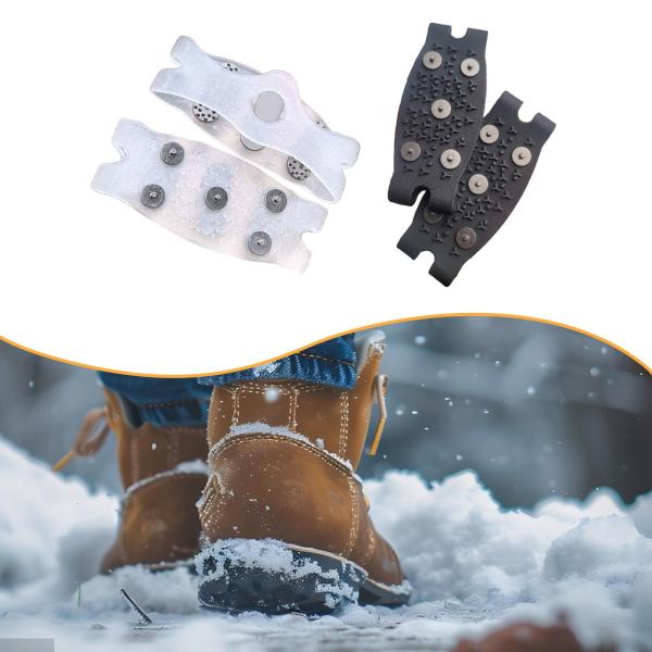 アイスクリート 靴とブーツ用滑り止め シューズグリッパー トラクションクリート ランニング ウォーキング 登山用
