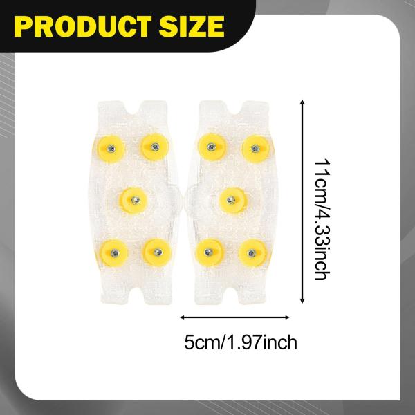 登山用滑り止めシューズ、登山用滑り止めグリップアイゼン、ハイキングウォーキングスノー5スタッドクライミングアイゼン