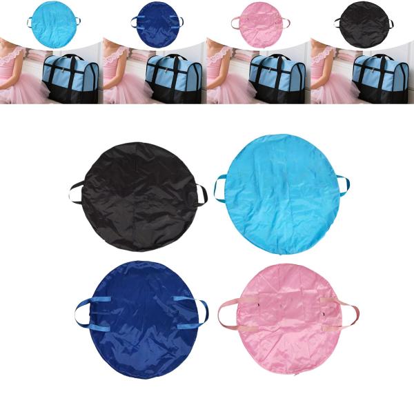 チュチュガーメントバッグ パンケーキダンスバッグ ラウンドオックスフォードクロスチュチュキャリーケース フルジッパー付き パフォーマンス競技ダンサー用