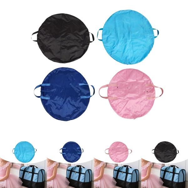 チュチュガーメントバッグ パンケーキダンスバッグ ラウンドオックスフォードクロスチュチュキャリーケース フルジッパー付き パフォーマンス競技ダンサー用