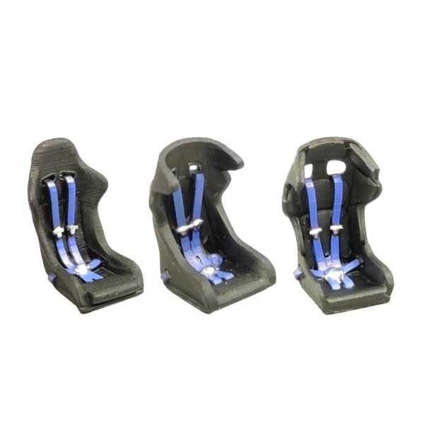 1/64 カーバケットシート ミニチュアレーシングハーネスシート装飾 リアルな装飾品 ミニチュアシーン用シミュレーションハーネスベルト