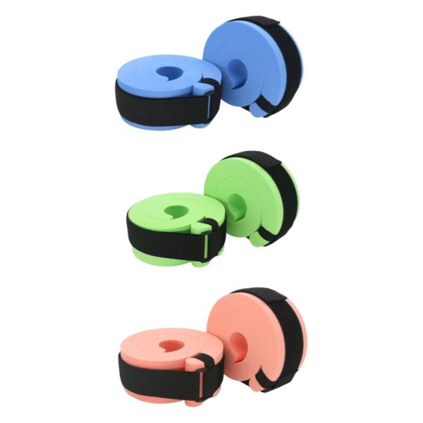 2 個 水泳用カフス、ウォーターアンクルアームベルト、調節可能なストラップ付き、子供用、大人、水中エアロビクスフロートリング、水泳フロートスリーブ