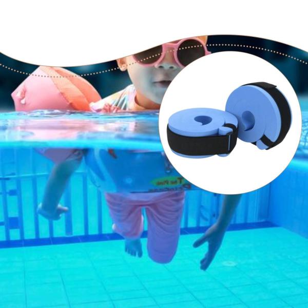 2 個 水泳用カフス、ウォーターアンクルアームベルト、調節可能なストラップ付き、子供用、大人、水中エアロビクスフロートリング、水泳フロートスリーブ