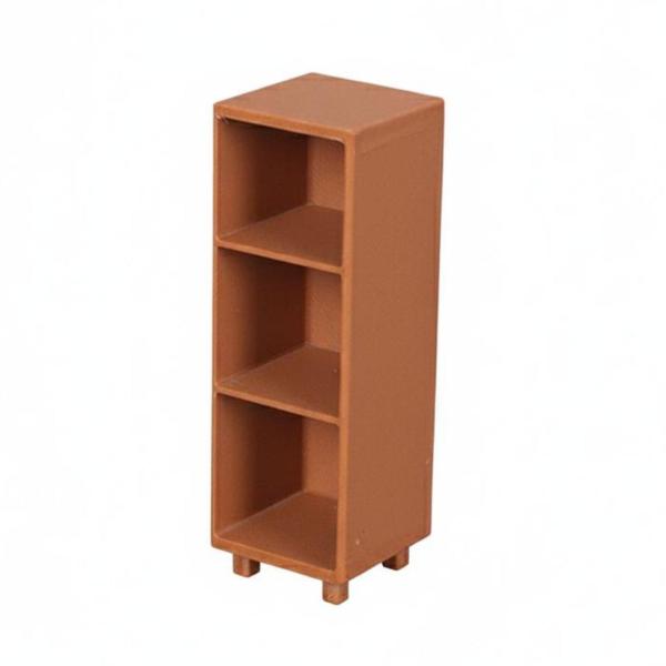 ミニチュアキャビネット ディテール重視 収納棚 3段 ミニチュア家具 ドールハウス本棚 ミニ棚 組み込みやすい 小物収納 仕上がり良好 ドールハウス装飾に適用