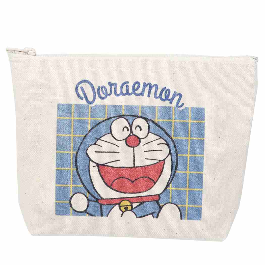 ドラえもんグッズ コスメポーチ 舟形ポーチ 白 小物入れ Doraemon 