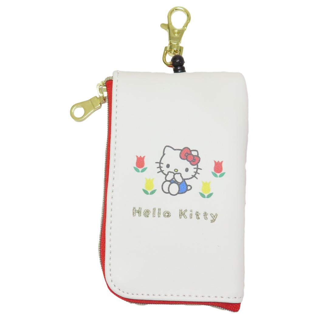 ハローキティ ハローキティー キーパスポーチ フラワー sanrio Hello