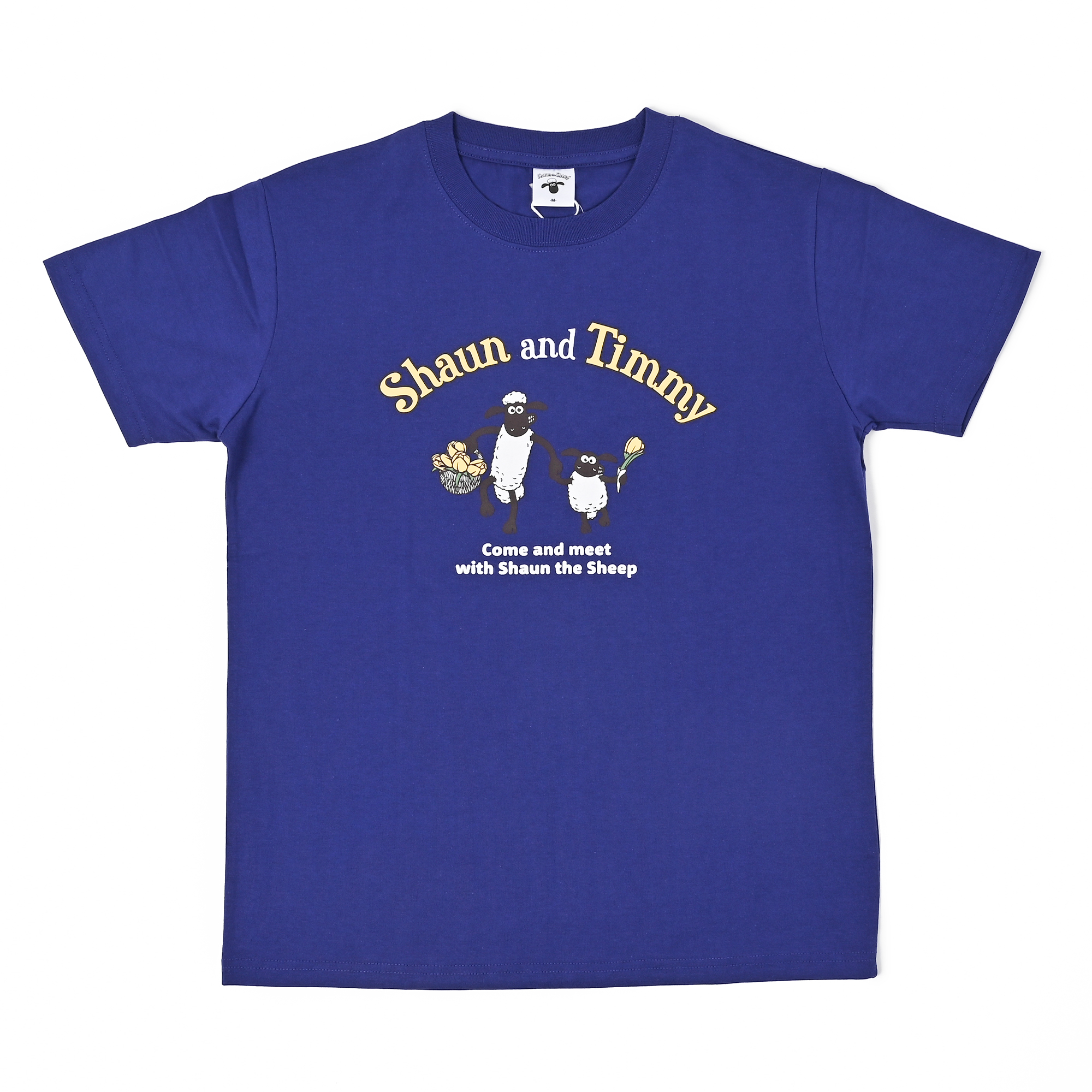 tシャツ Shaun the Sheep/ひつじのショーン 「Shaun the Sheep」フロントロゴプリントTシャツ/ひつじのショーン レディー HS-WTN0008-WH.jpg