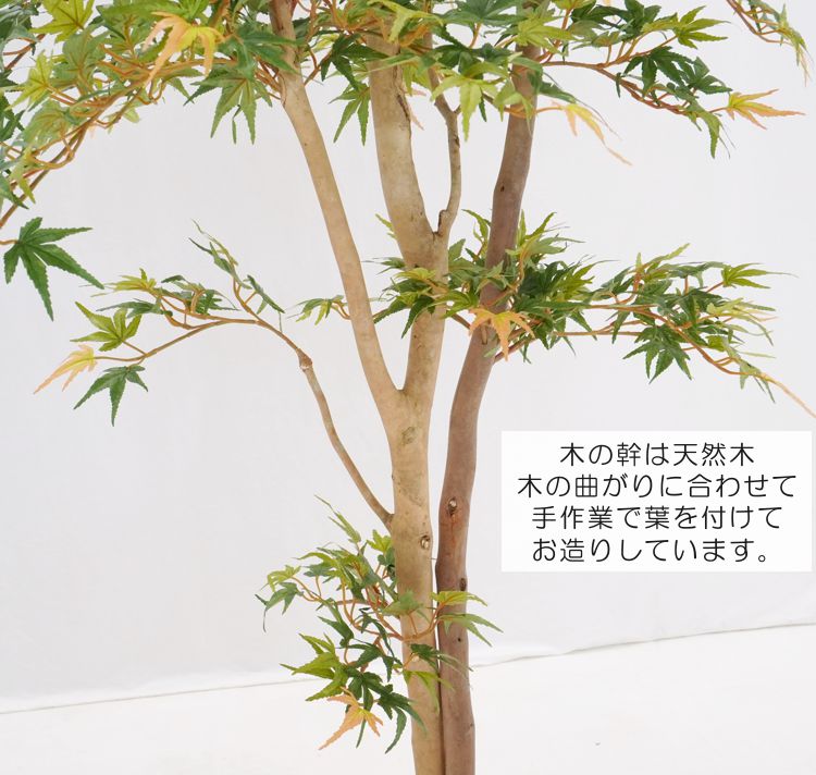 モミジ 盆栽風 180cm (フェイクグリーン リアル 本物 そっくり 大型