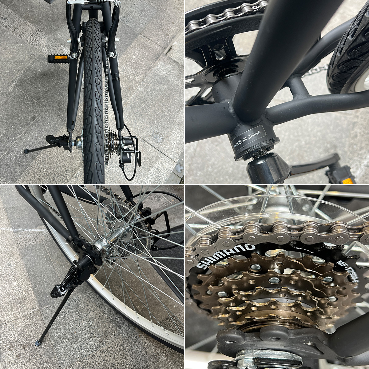 フロントサスペンション 付き 26インチ クロスバイク シマノ 6速 CR