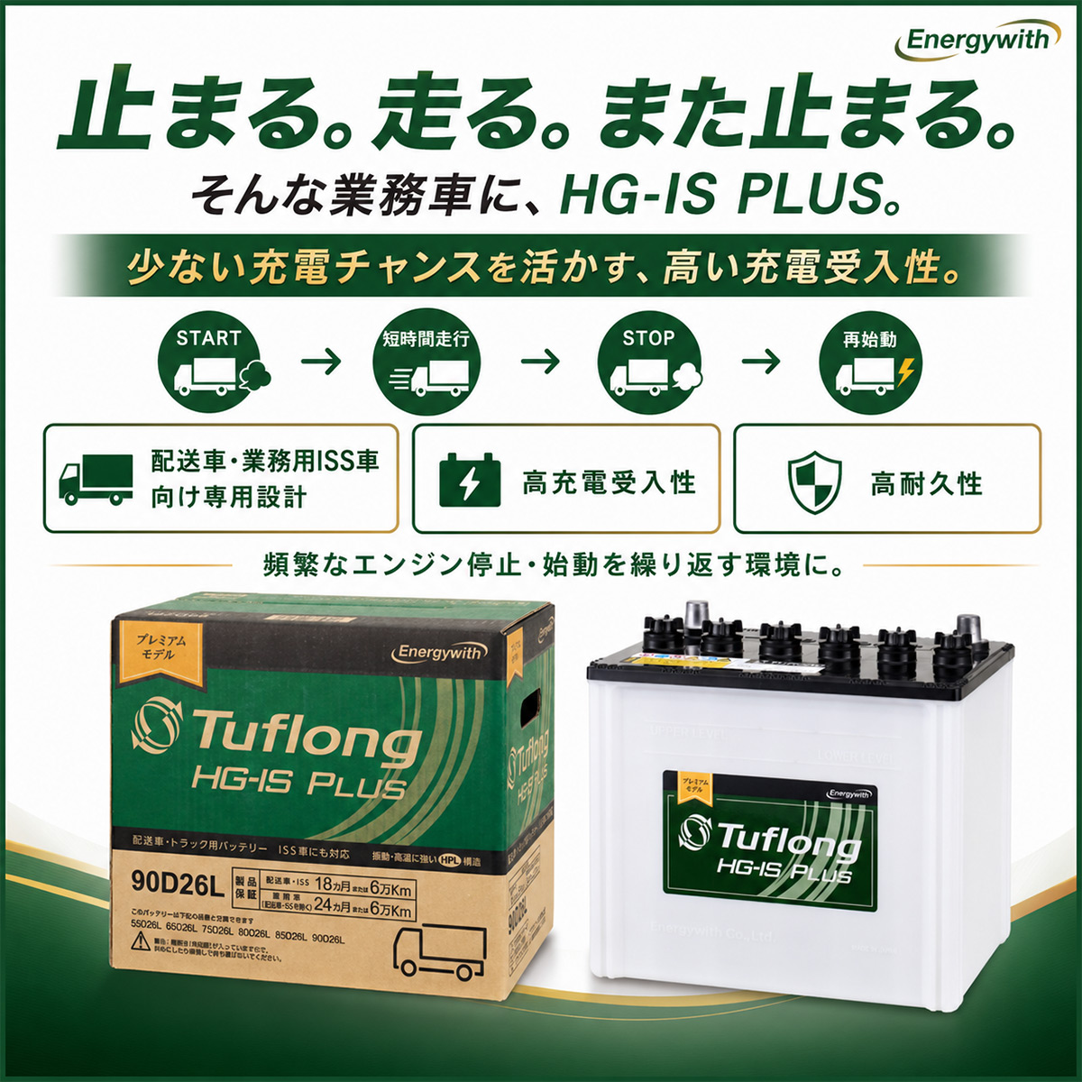 Tuflong HSG-105D31(PLUS) 鉛蓄電池 車