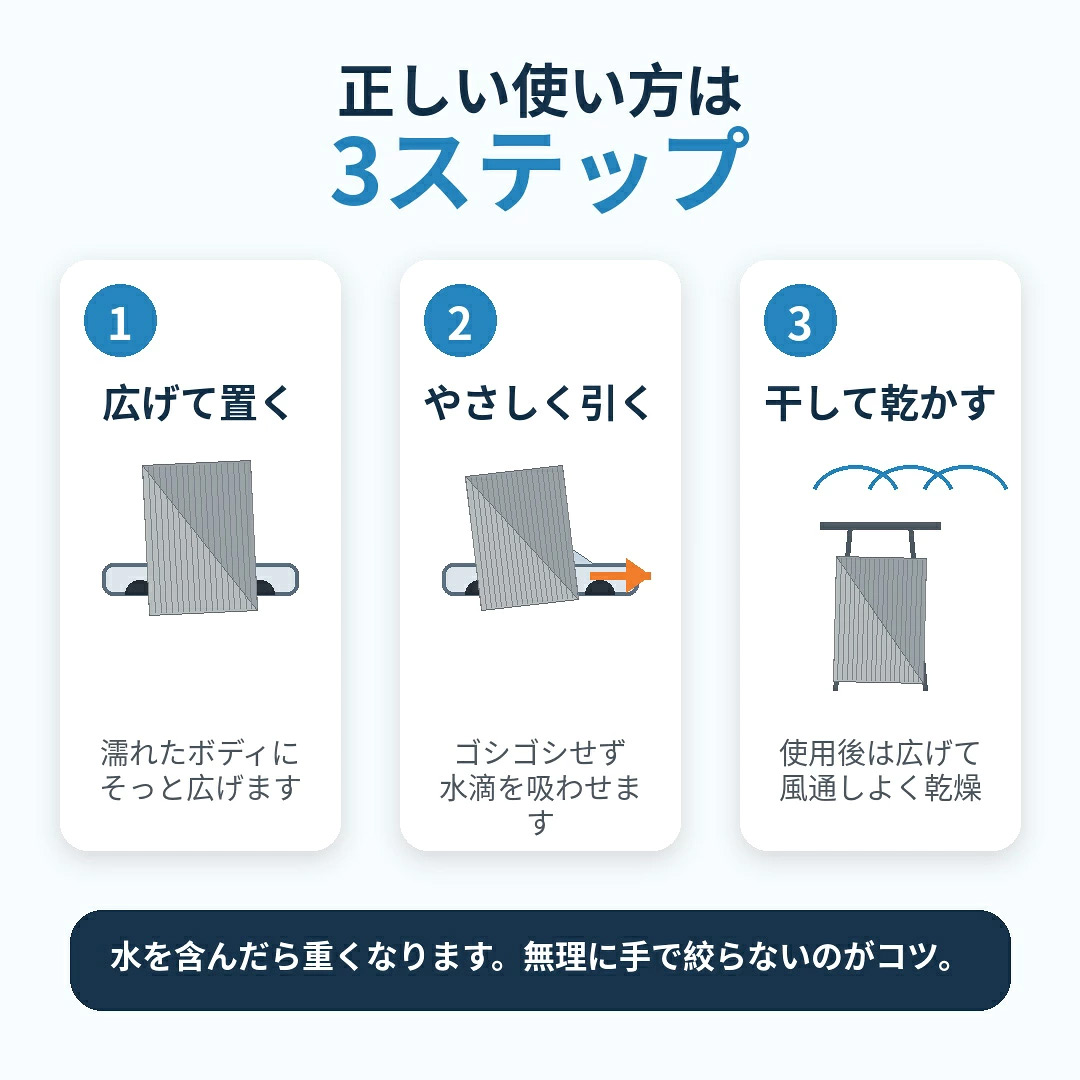 洗車タオル 超吸水 大判 60×160cm マイクロファイバー 洗車クロス 拭き上げ 車 業務用 ブルー グレー |  | 15