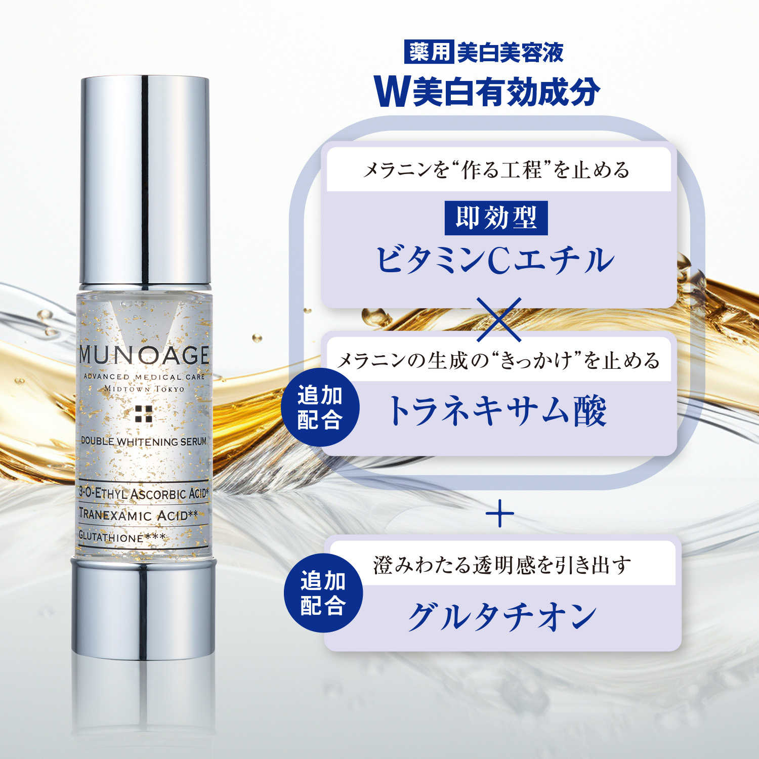 MUNOAGE 公式 ミューノアージュ 薬用美容液 30mL（ダブル