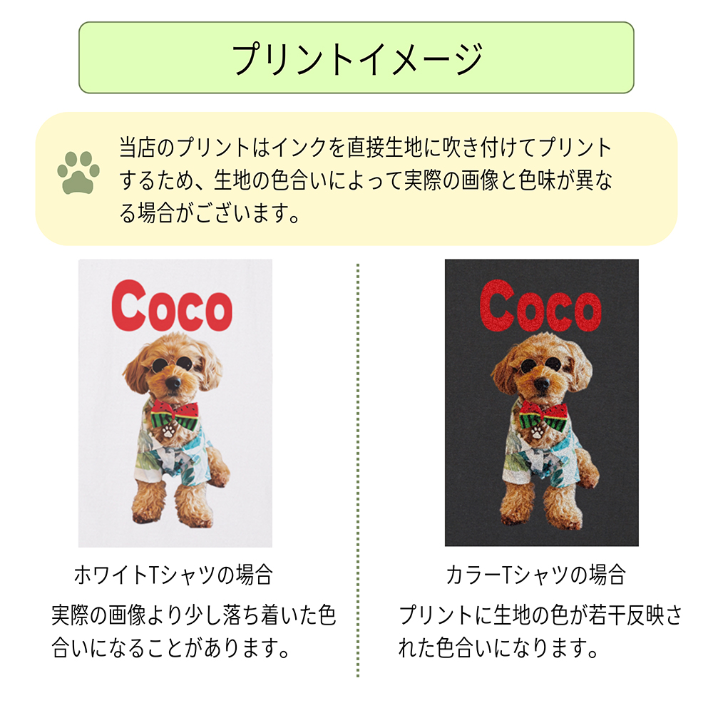 【うちの子オーダー 作品例 ①】 うちの子ペットTシャツ デザインパターン1 : ジャンブルベース