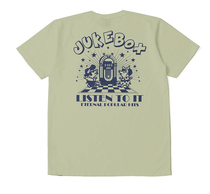 ステュディオ・ダ・ルチザン USA コットン プリント Tシャツ ダルチザン 【8104B】 STUDIO D'ARTISAN U.S.A. Cotton Print T-Shirt｜amekajishop-klax-on｜03