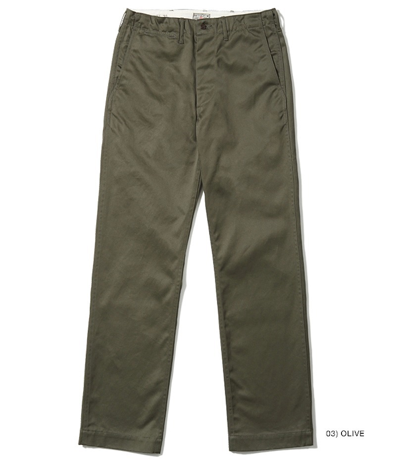 バズリクソンズ オリジナル スペック チノ チノパン BR40025 / BUZZ RICKSON’S ORIGINAL SPEC. CHINOS (ONE WASH)｜amekajishop-klax-on｜04