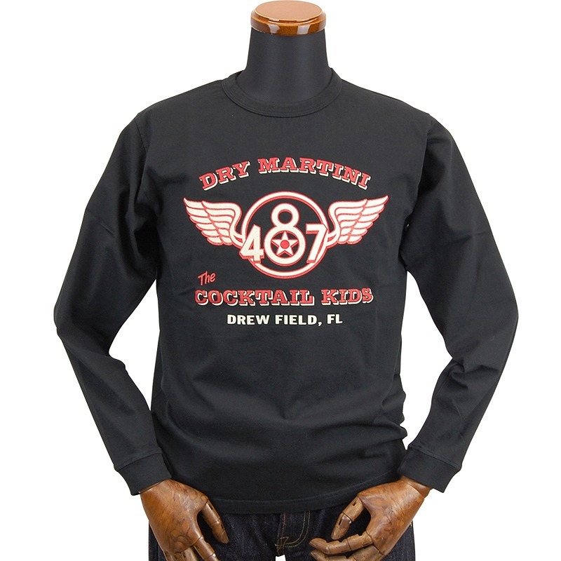 バズリクソンズ ロングTシャツ「487th BOMB. GROUP」 BUZZ RICKSONS BR68902