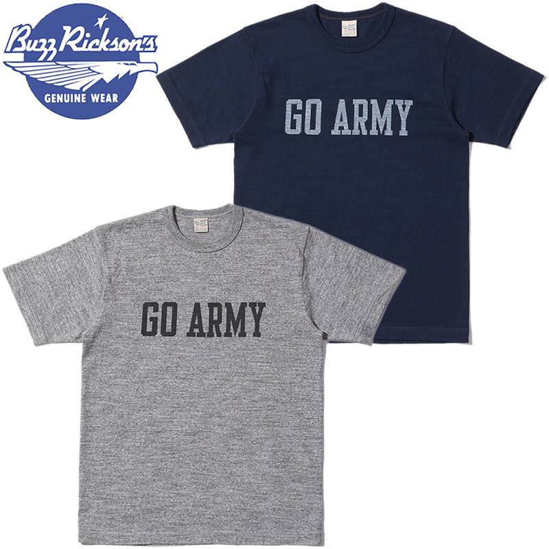 バズリクソンズ スラブヤーン プリント Tシャツ GO ARMY BEAT NAVY BR79182 / BUZZ RICKSON S SLUB YARN PRINT TEE GO ARMY BEAT NAVY :BR79182:Klaxon ヤフー店