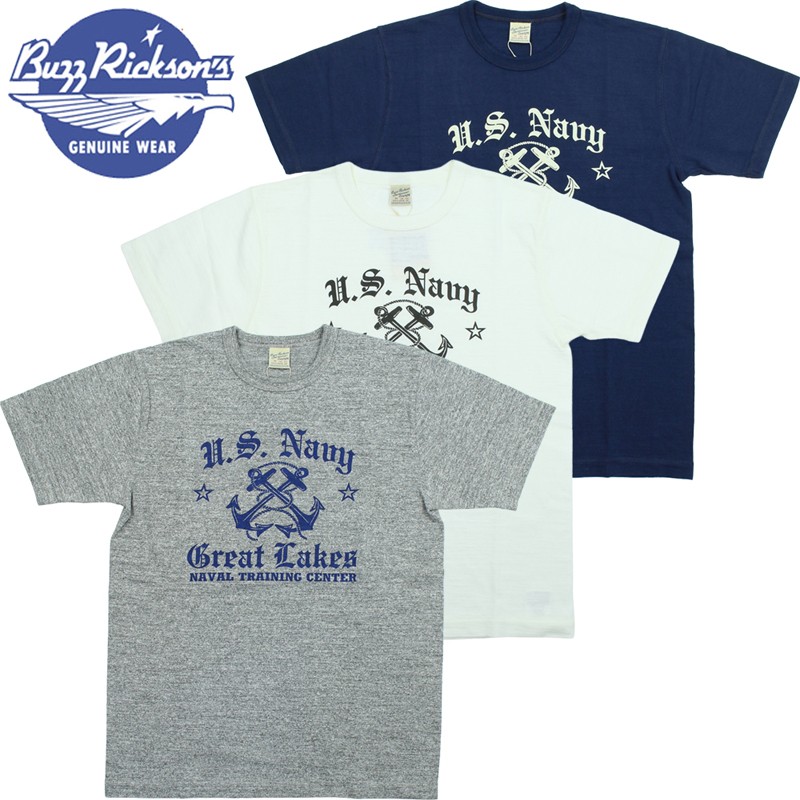 BUZZ RICKSON'S バズリクソンズ スラブヤーン プリント Tシャツ 