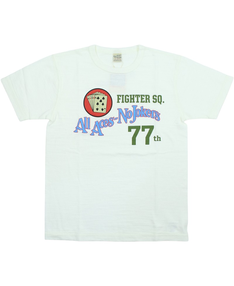 【BUZZ RICKSON'S】 バズリクソンズ 半袖シャツ ステンシルプリント BUZZ RICKSON'S バズリクソンズ スラブヤーン プリント Tシャツ 