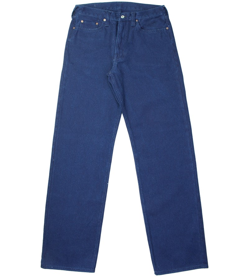 MUSASHI インディゴ 刺し子 ワーカーズ パンツ MSP2501 / Indigo
