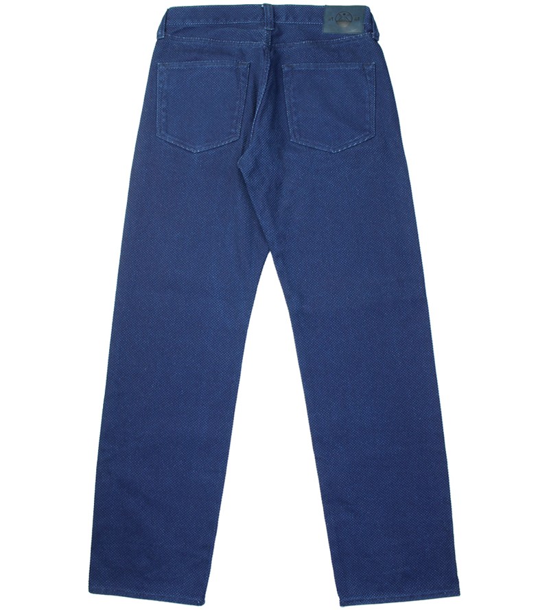 Chiang Mai DELUXE 刺し子 インディゴ パンツ サイズM 藍染 MUSASHI インディゴ 刺し子 ワーカーズ パンツ MSP2501 / Indigo