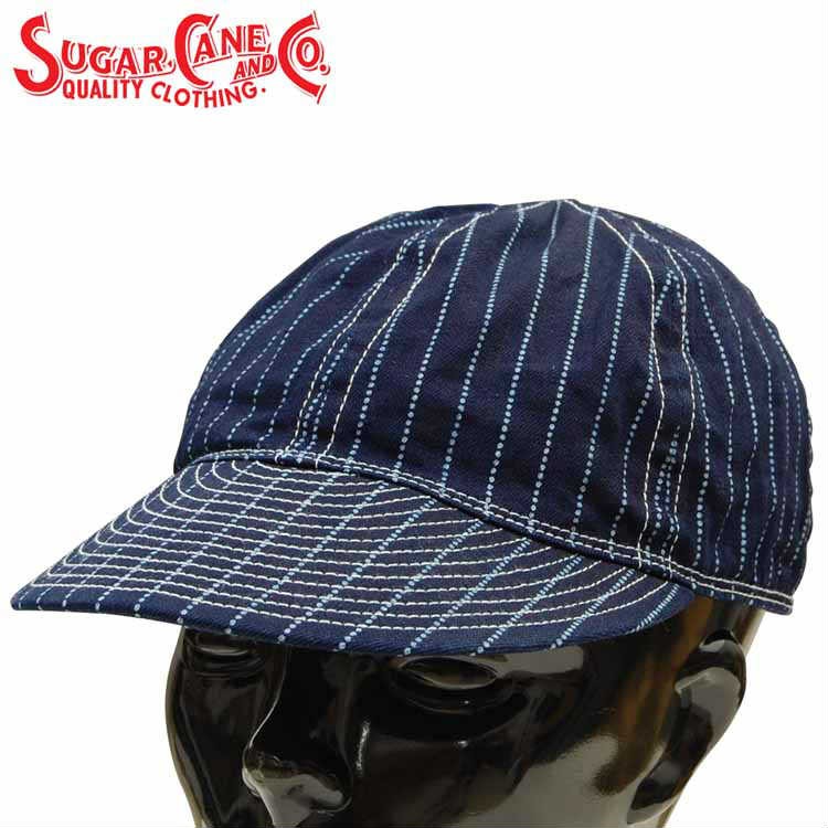 SUGAR CANE シュガーケーン ウォバッシュストライプA-3キャップ sc02588-1.jpg