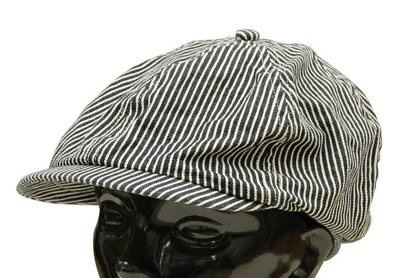 シュガーケーン SUGAR CANE HICKORY STRIPE APPLEJACK CAP ヒッコリーストライプ・アップルジャックキャップ  SC02626 : sc02626 : Klaxon ヤフー店 - 通販 - Yahoo!ショッピング