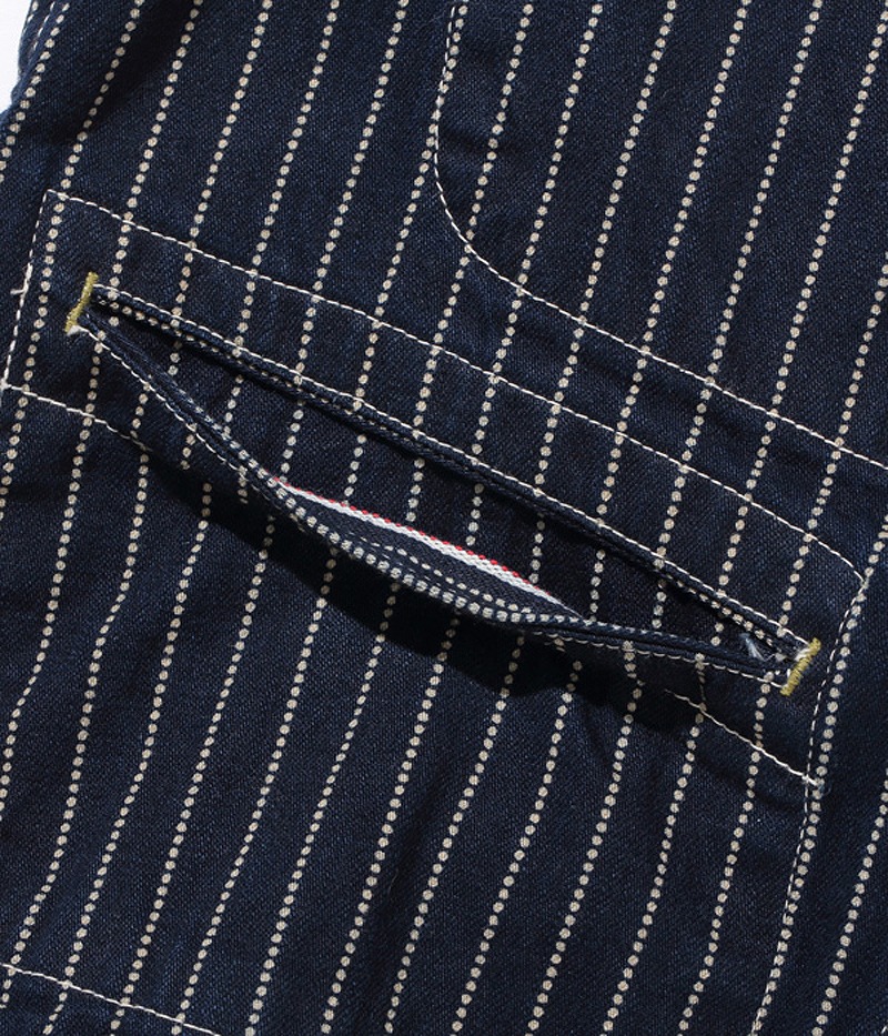 シュガーケーン　9ozウォバッシュ・ストライプ　ワークベスト　SC12654 楽天市場】シュガーケーン 9oz. ウォバッシュ ストライプ ワーク