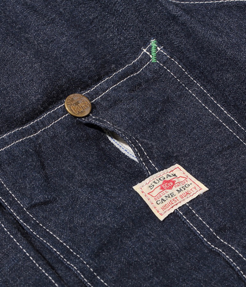 SUGAR CANE シュガーケーン 11oz ブルー デニム ワーク コート
