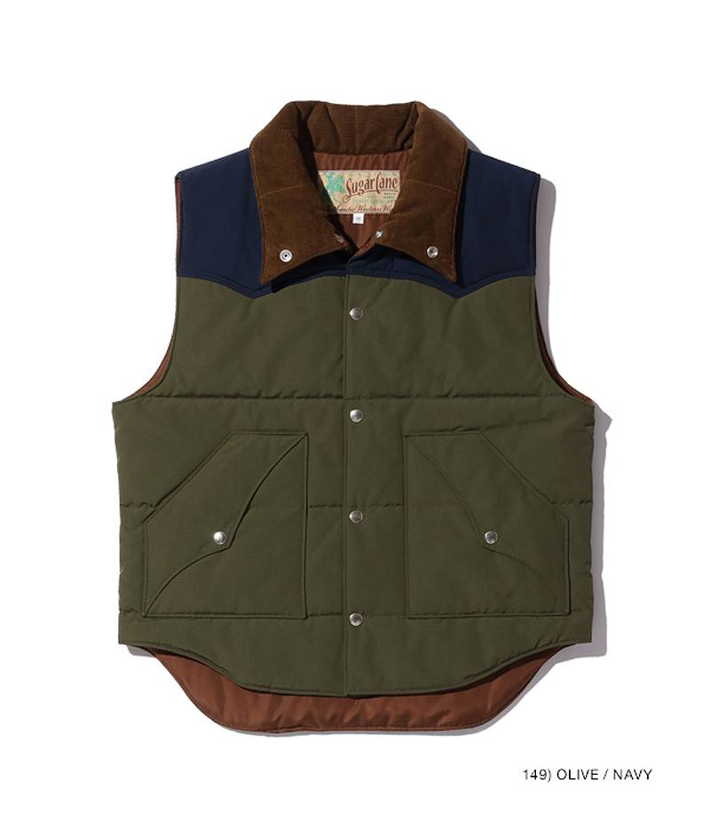 SUGAR CANE シュガーケーン T/C パディング ベスト SC15400 / PADDING