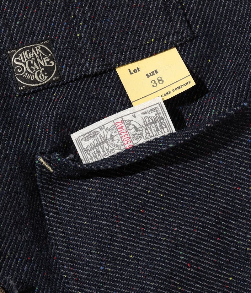SUGAR CANE シュガーケーン FICTION ROMANCE 13.7oz インディゴ ネップ