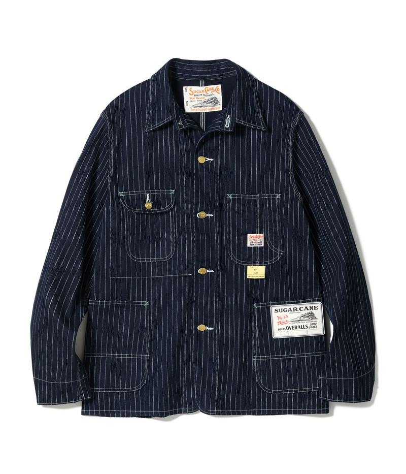 SUGAR CANE シュガーケーン 9oz ウォバッシュ ストライプ ワークコート